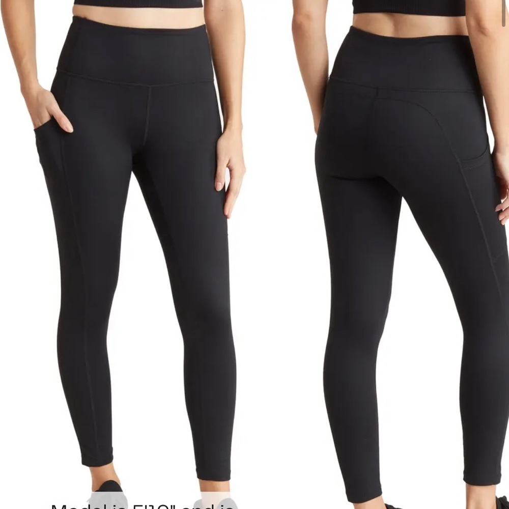 NWT Z by Zella High Waist 7/8 Daily Pocket Leggings Black